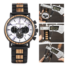 Load image into Gallery viewer, Fashion BOBO BIRD Wooden Watch Quartz Watch
