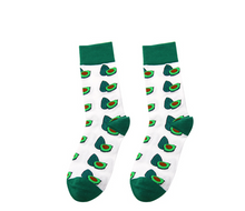 Load image into Gallery viewer, Men's and women's high-length flower long socks
