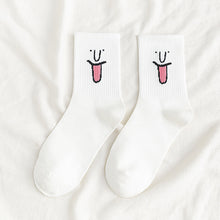 Load image into Gallery viewer, Funny Expression Jacquard Personality Ladies Stockings
