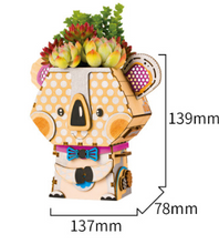 Load image into Gallery viewer, Hand-assembled model succulent flowerpots
