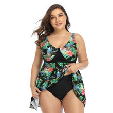 Load image into Gallery viewer, Oversized split print swimsuit
