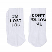 Load image into Gallery viewer, English alphabet socks ins tide socks
