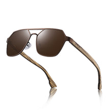 Load image into Gallery viewer, Wooden sunglasses with UV protection
