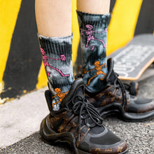 Load image into Gallery viewer, Trendy Tie-Dye Stockings Skull Skateboard Socks
