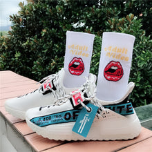 Load image into Gallery viewer, Trend INS hip hop socks Europe and the United States street fashion skateboarding couple long socks female male letters lip socks
