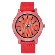 Load image into Gallery viewer, Retro wooden watch quartz movement neutral men's belt watch bamboo watch
