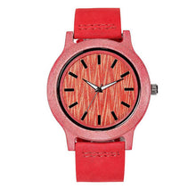 Load image into Gallery viewer, Retro wooden watch quartz movement neutral men's belt watch bamboo watch
