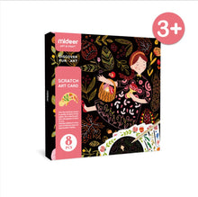 Load image into Gallery viewer, Children's scratch paper handmade diy cards
