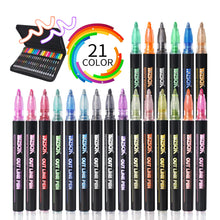 Load image into Gallery viewer, Double line pen color hand account pen
