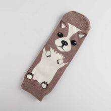 Load image into Gallery viewer, Cute cartoon dog expression female socks
