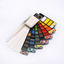 Load image into Gallery viewer, Fan-shaped foldable solid watercolor paint
