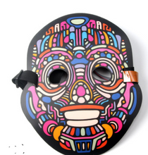 Load image into Gallery viewer, LED Sound Control Luminous Mask Nightclub Masquerade Quick Hand Shake Artifact Voice-activated fluorescent EL light-emitting mask
