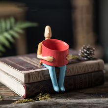 Load image into Gallery viewer, Abstract cartoon potted garden flower pot

