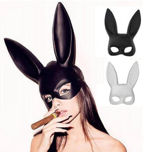Load image into Gallery viewer, Fashion Black Rabbit Ear Half Face Mask
