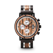 Load image into Gallery viewer, Multifunctional solid wood watch

