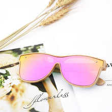 Load image into Gallery viewer, Unisex Full Bamboo Frame Polarized Sunglasses UV400

