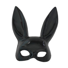 Load image into Gallery viewer, Fashion Black Rabbit Ear Half Face Mask
