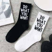 Load image into Gallery viewer, Retro skateboard alphabet tube socks
