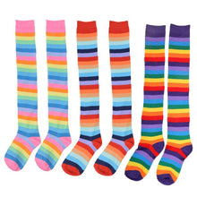 Load image into Gallery viewer, Rainbow Striped Stockings
