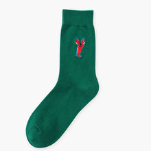 Load image into Gallery viewer, Vintage embroidered long cotton socks
