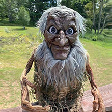 Load image into Gallery viewer, Halloween Withered Dwarfs Evil Little Old Man Ornaments Funny Goblin Creature  Doll
