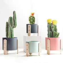 Load image into Gallery viewer, Nordic ins simple net red cream macaron iron flower pot
