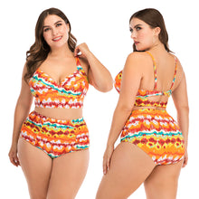 Load image into Gallery viewer, Plus size split swimsuit
