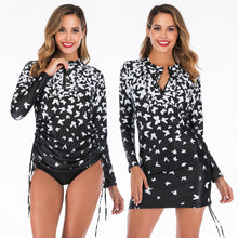 Load image into Gallery viewer, Onyx Long Sleeve One Piece Swimsuit
