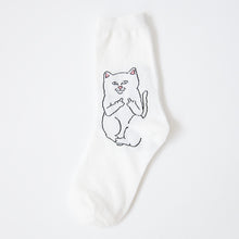 Load image into Gallery viewer, Cat socks cotton hip hop street wind socks
