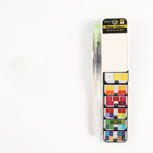 Load image into Gallery viewer, Fan-shaped foldable solid watercolor paint
