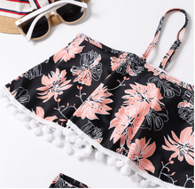 Load image into Gallery viewer, High-waist ruffled swimsuit
