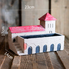 Load image into Gallery viewer, Holy Island Hut Small House Concrete Flower Succulent Flower Pot
