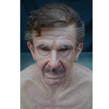 Load image into Gallery viewer, Old man mask white hair white beard headgear halloween
