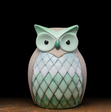 Load image into Gallery viewer, Ceramic owl ornament decoration
