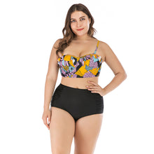 Load image into Gallery viewer, Plus Size High Waist Bikini Swimsuit
