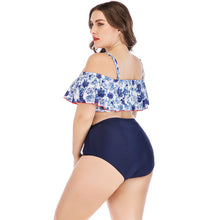 Load image into Gallery viewer, Women's printed plus size swimsuit
