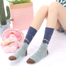 Load image into Gallery viewer, Fashion Street Creative Illustration Retro Stockings
