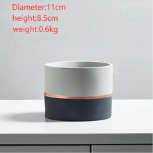 Load image into Gallery viewer, Nordic Minimalist Cement Breathable Flower Pot Home Balcony Decorations
