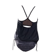 Load image into Gallery viewer, Striped sexy cover belly bikini
