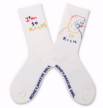 Load image into Gallery viewer, Literary fan original personality cartoon cotton socks ladies animal tube socks tide socks
