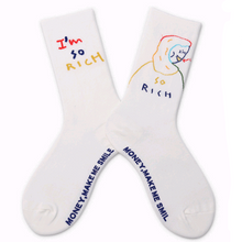 Load image into Gallery viewer, Literary fan original personality cartoon cotton socks ladies animal tube socks tide socks
