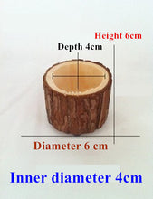Load image into Gallery viewer, Creative Desktop Wooden Crafts Solid Wood Flower Pot
