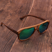 Load image into Gallery viewer, Custom logo Wooden Frame Sunglasses Unisex
