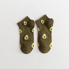 Load image into Gallery viewer, Avocado Japanese Fruit Breathable Cotton Socks
