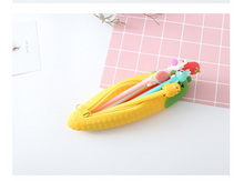 Load image into Gallery viewer, Creative stationery Korea simple corn modeling silicone pencil bag student large capacity pencil bag pencil bag

