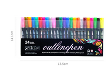 Load image into Gallery viewer, 12-color Set Outline Hand Account Highlighter
