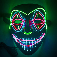 Load image into Gallery viewer, EL Cold Light Ghost Festival Halloween Horror Scary Tricky Mask

