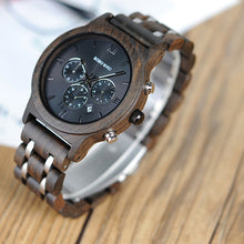 Load image into Gallery viewer, All wooden watch quartz watch

