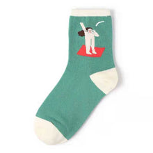 Load image into Gallery viewer, New Home Socks, Childlike Illustration Socks, Cross-Border E-Commerce Supply
