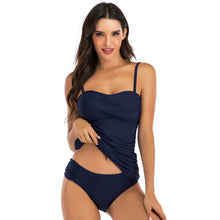 Load image into Gallery viewer, Covered belly split swimsuit ladies conservative
